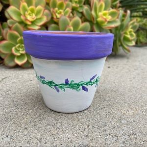Hand painted pot